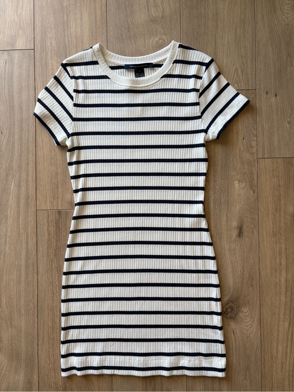 French Connection Ribbed Tee Dress